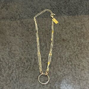 American Eagle Layered Gold Hoop & Chain